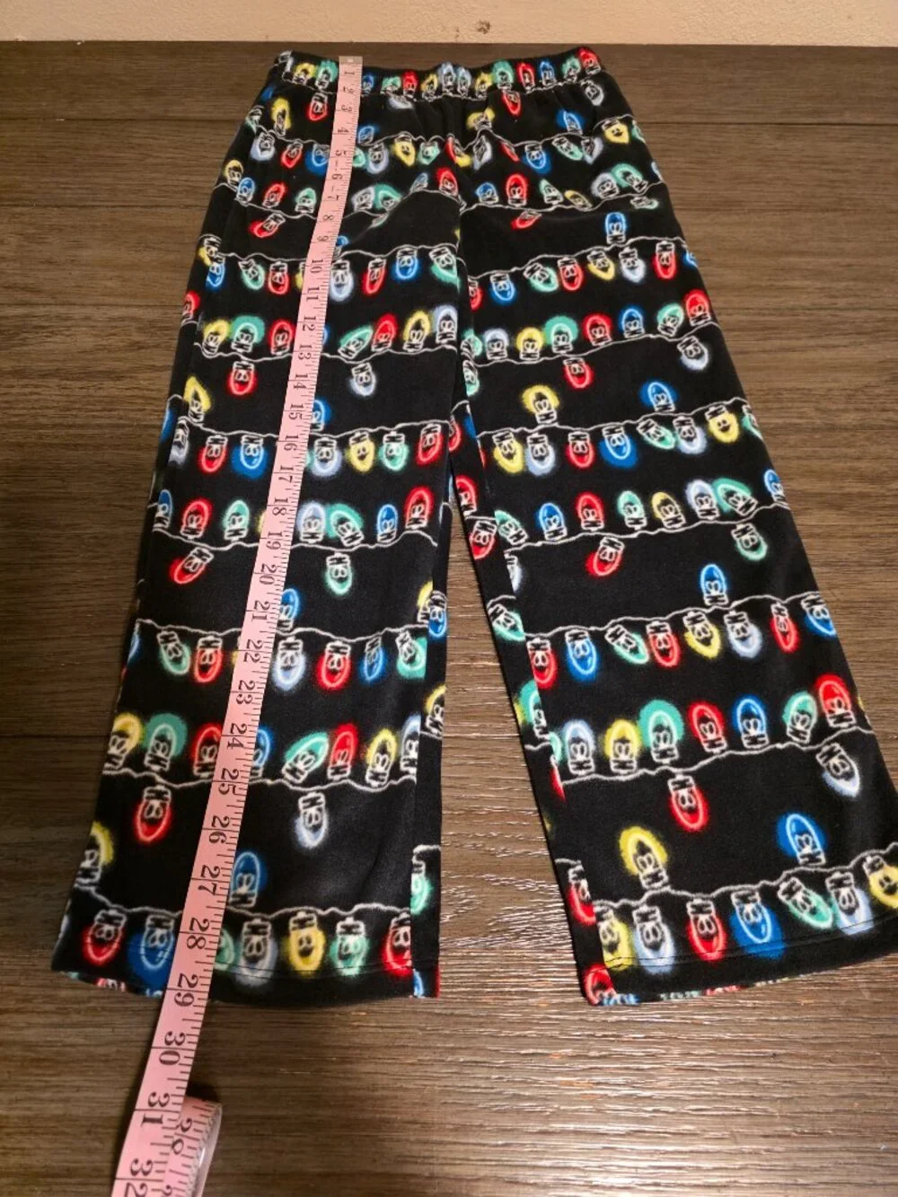 Nordstrom Boys Christmas Light Pajama Pants NWT 7/8 Fuzzy Flannel